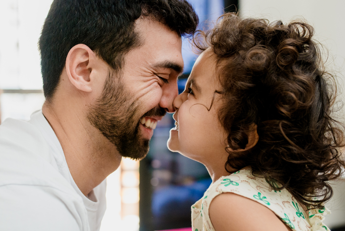 pai e filha em ensaio fotografico documental