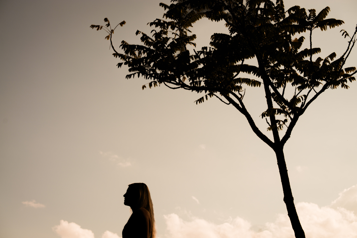 ensaio fotografico feminino silhueta