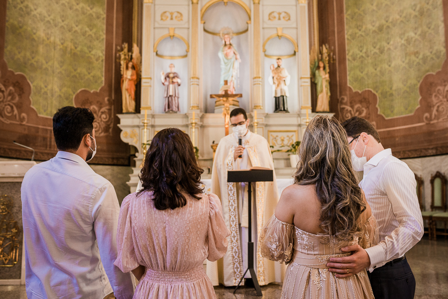 fotografia de batizado: pais e padrinhos