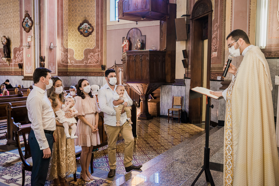 fotografia de batizado: pais e padrinhos