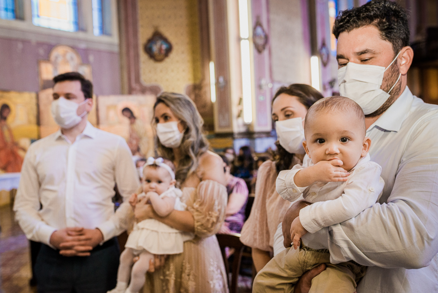 fotografia de batizado: primos