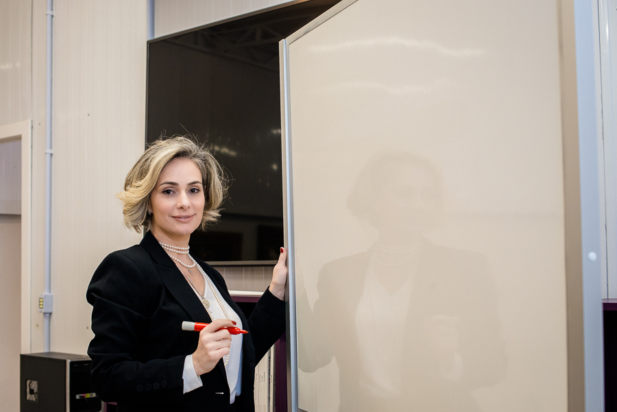 Ensaio corporativo, palestrante