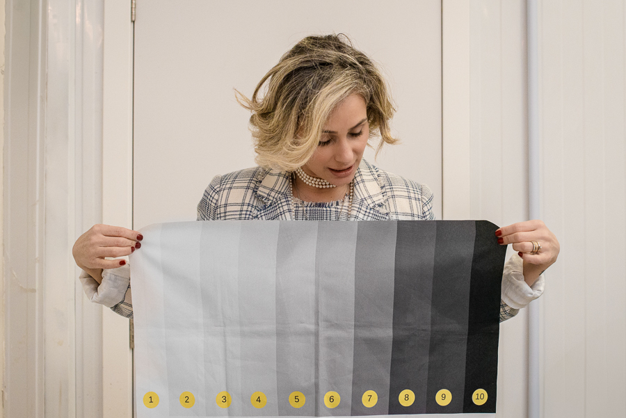 Ensaio fotográfico corporativo, paleta de tons de cinza