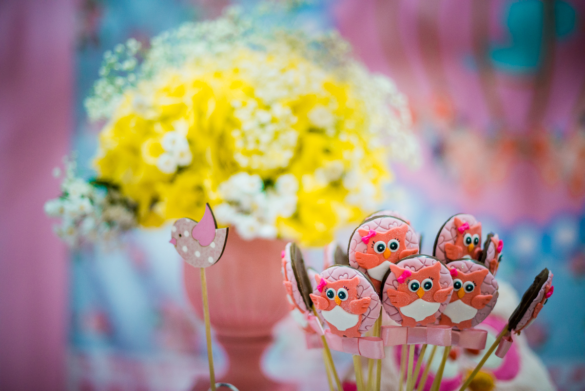 detalhe da decoração de festinha de aniversário