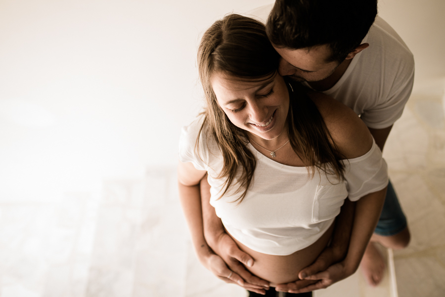 Ensaio família, mulher gestante.