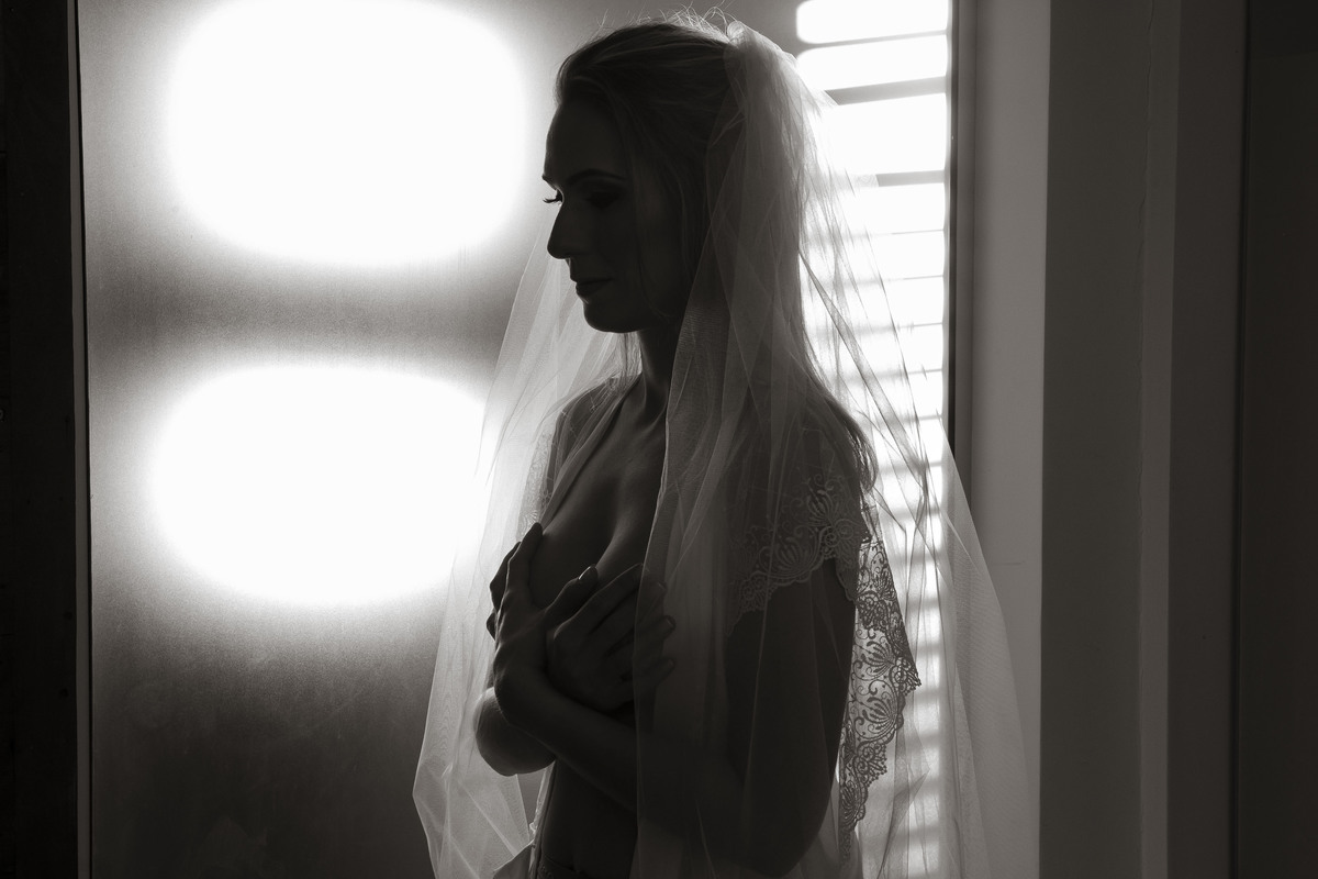 making of silhueta noiva 