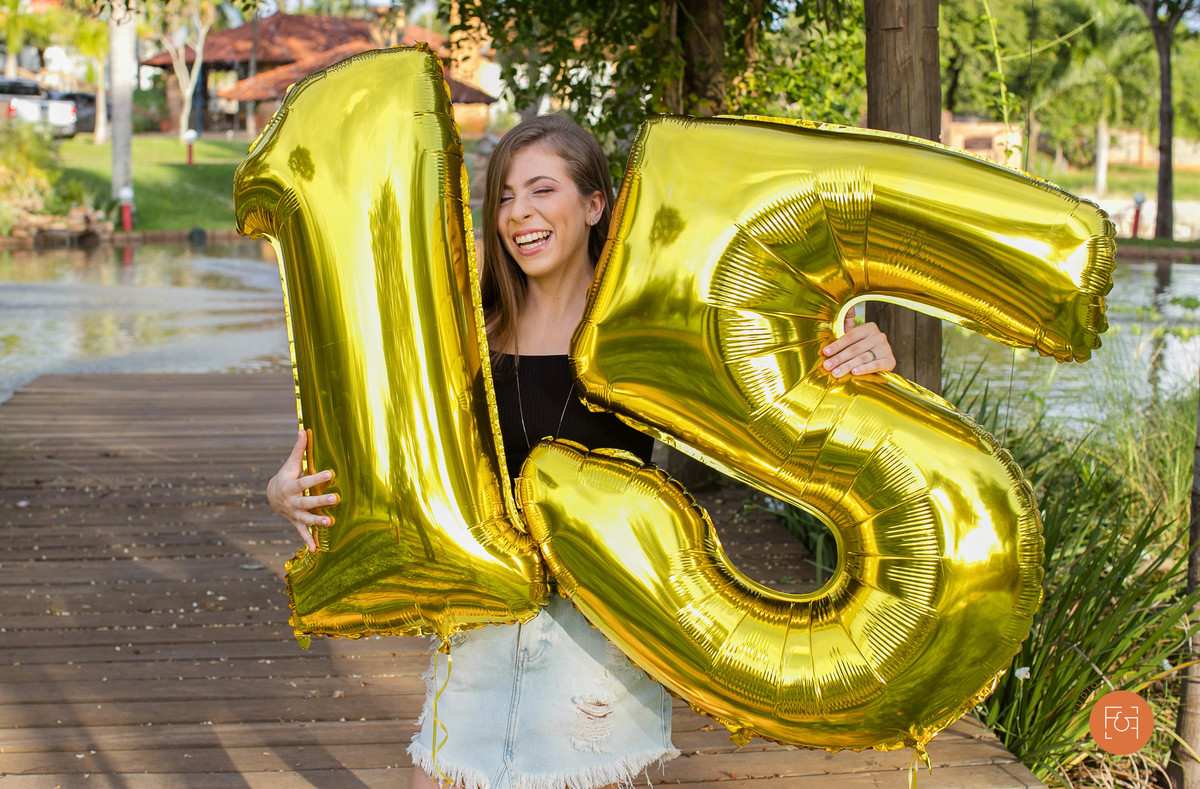 Curtindo com os balões de 15 anos