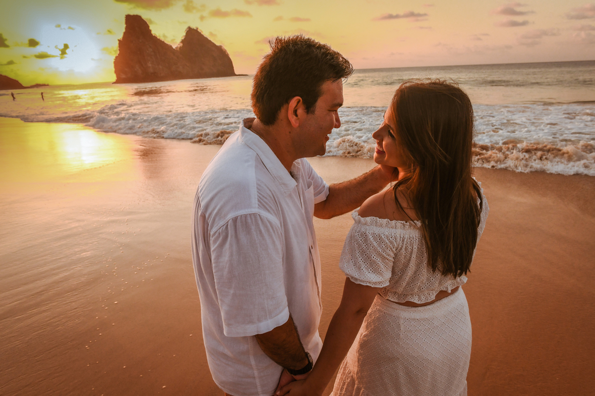 Pré wedding troca de olhar Fernando de Noronha