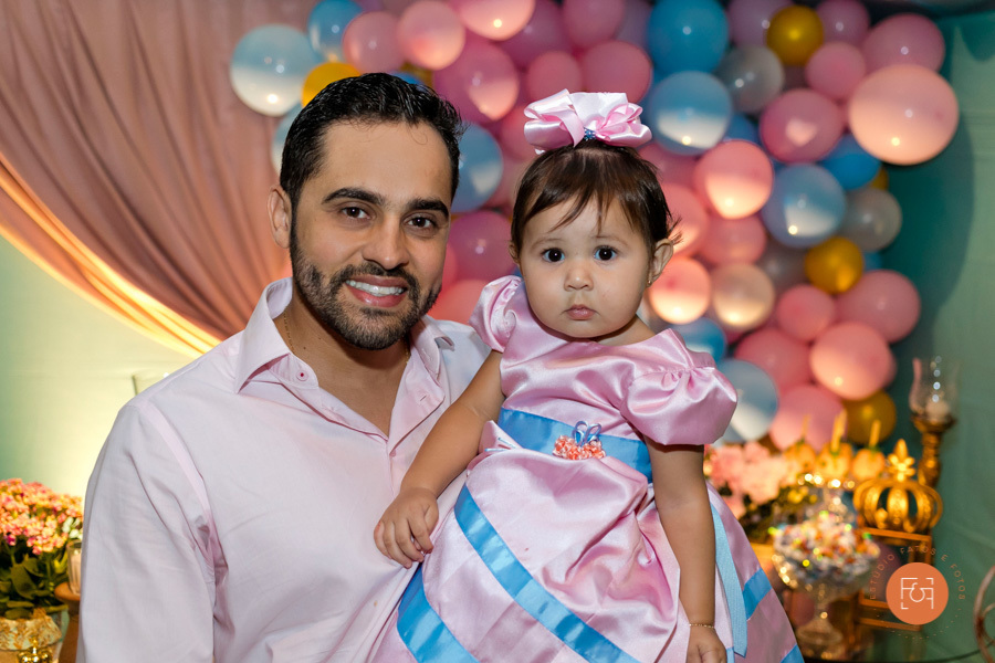 aniversariante com o pai