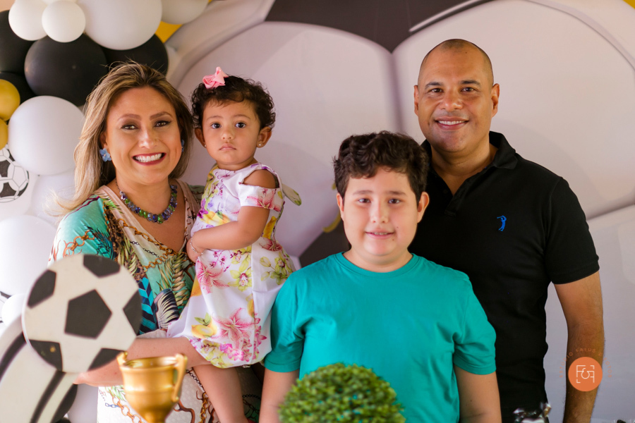 aniversariantes com os pais família