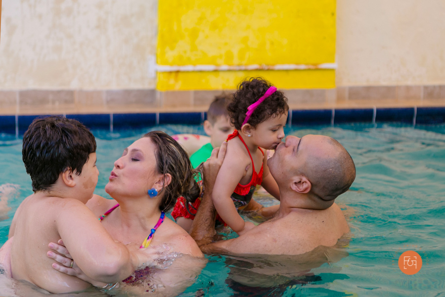 aniversariantes com os pais família