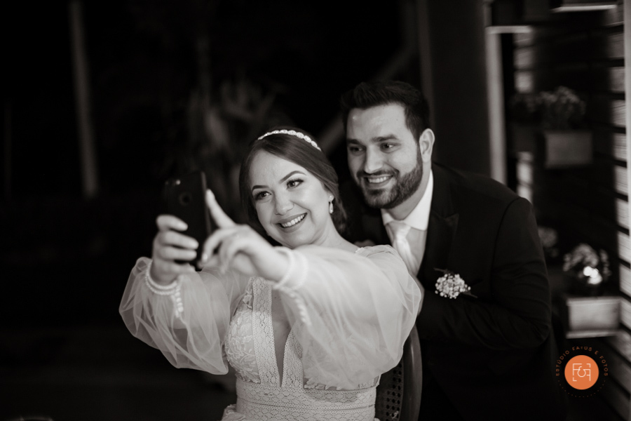 selfie dos noivos