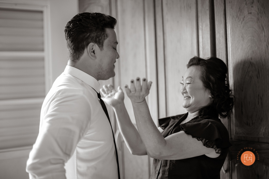 making of noivo com a mãe 