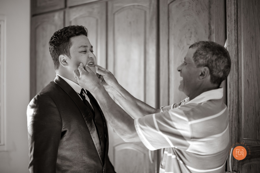 making of noivo com o pai