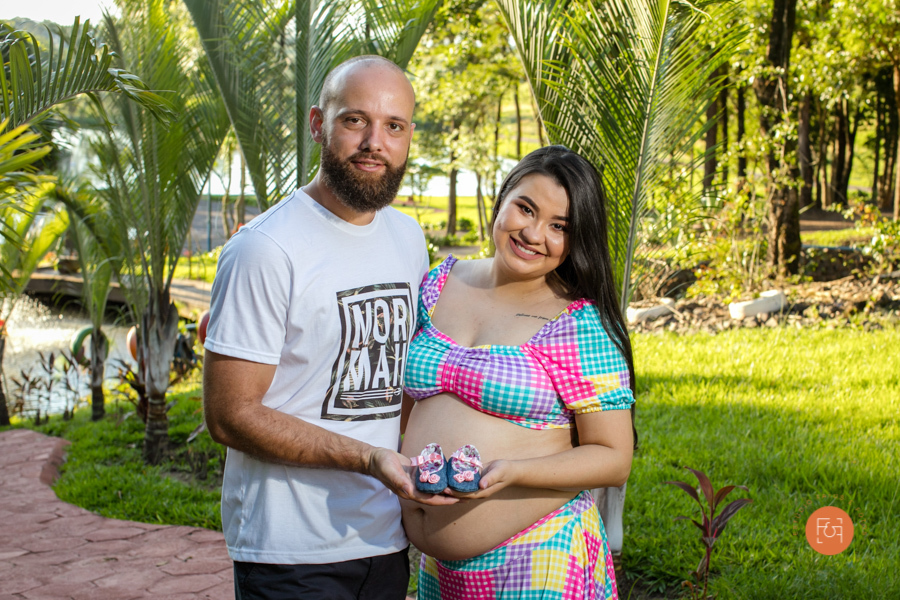 gestante com o papai