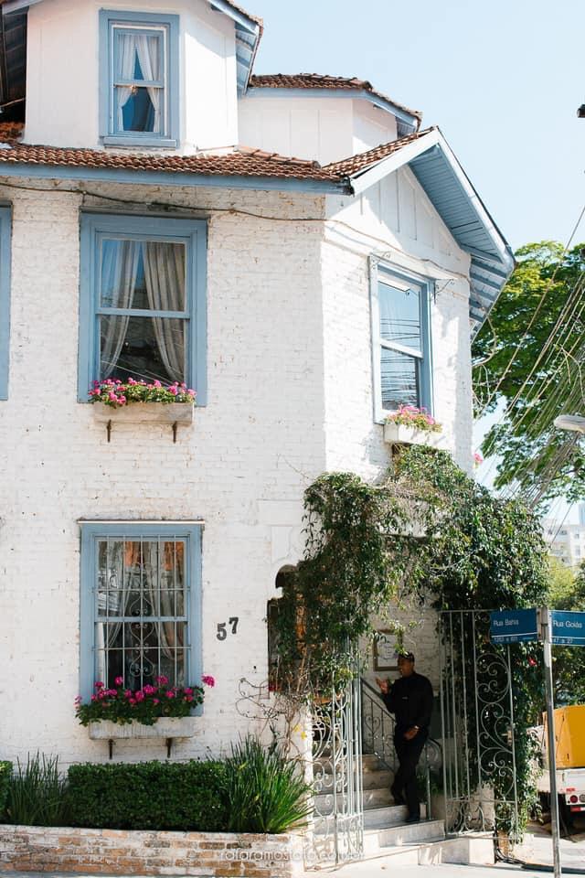 Vista linda da casinha.