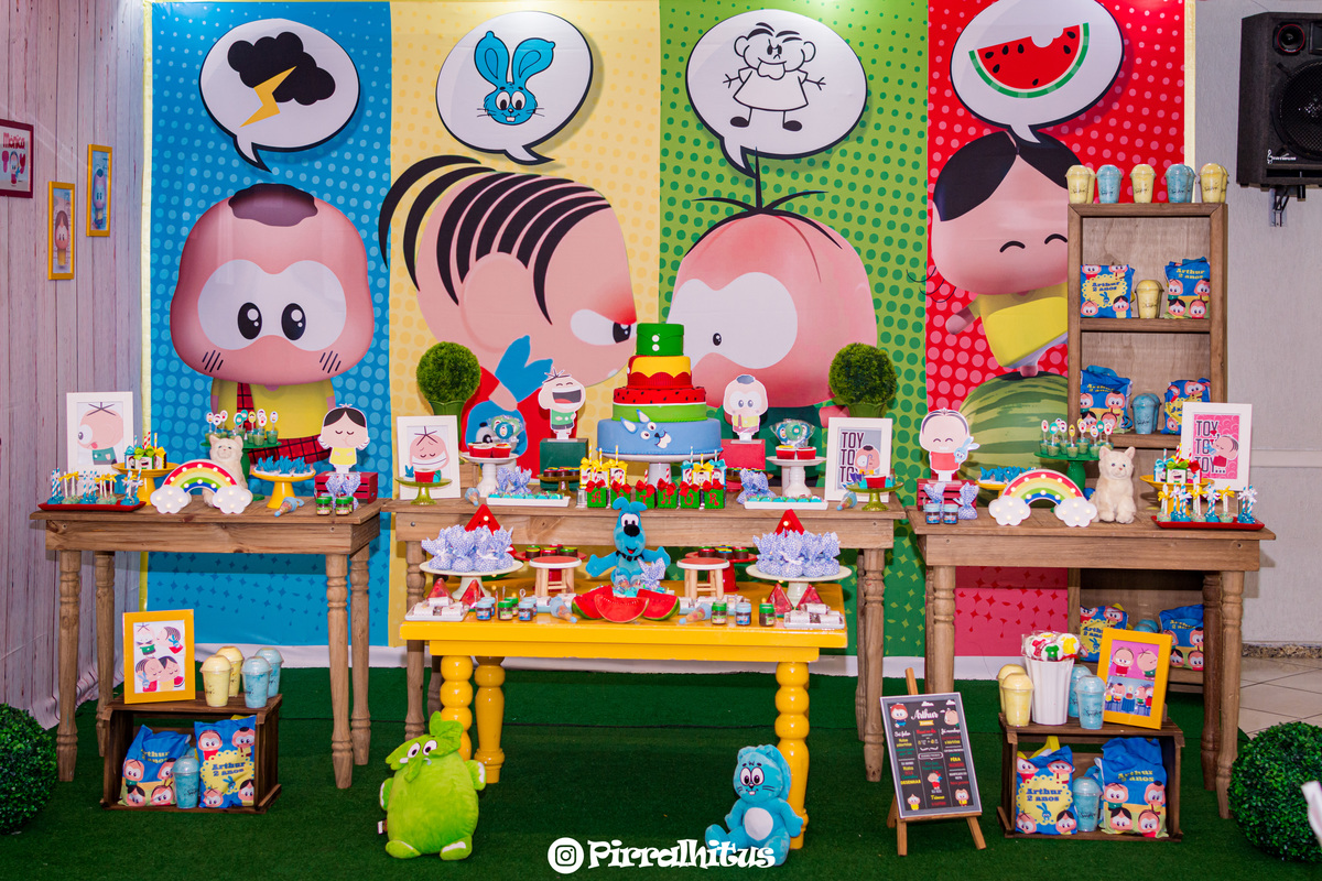 Decoração de festa infantil, tema turma da mônica toy!