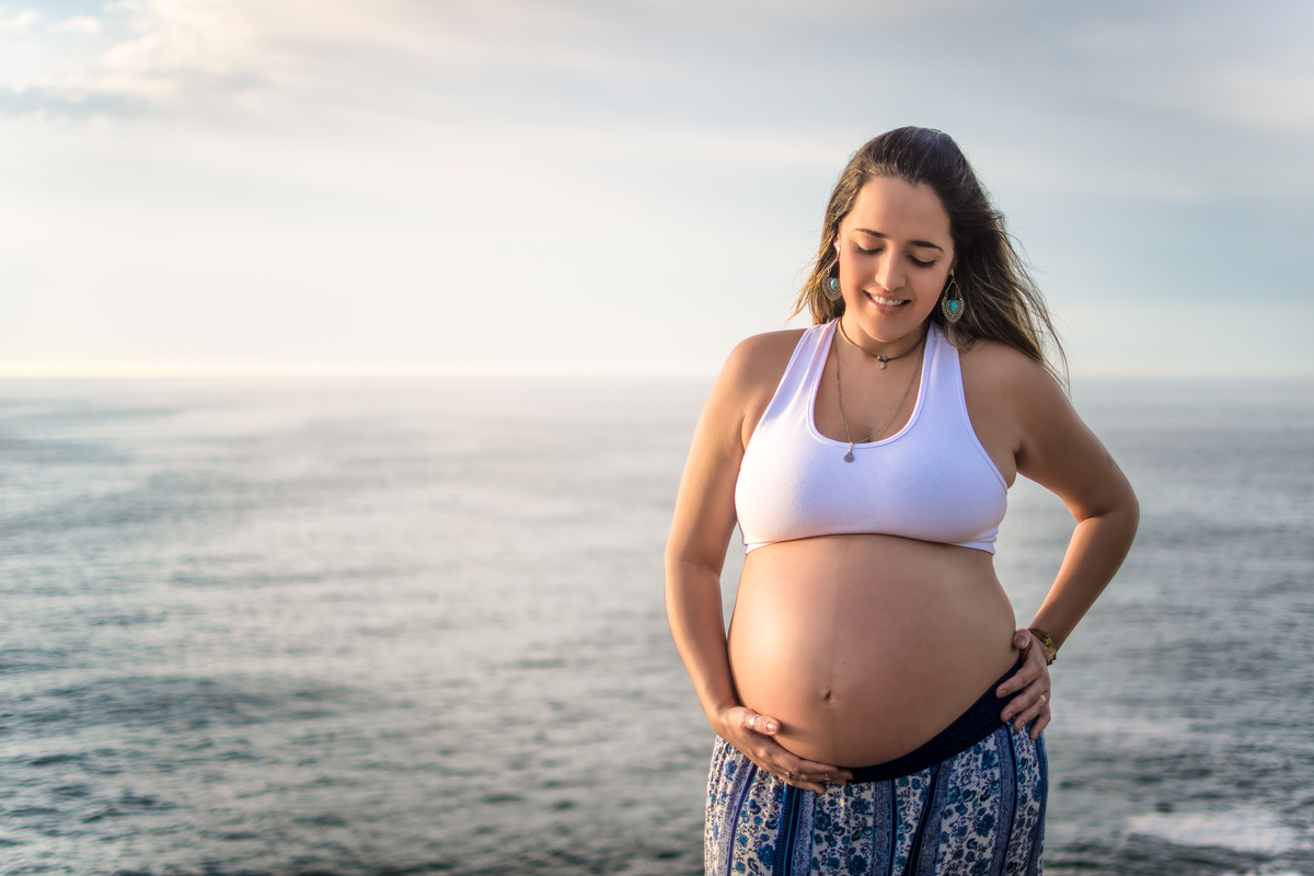 Ensaio gestante durante a golden hour! 