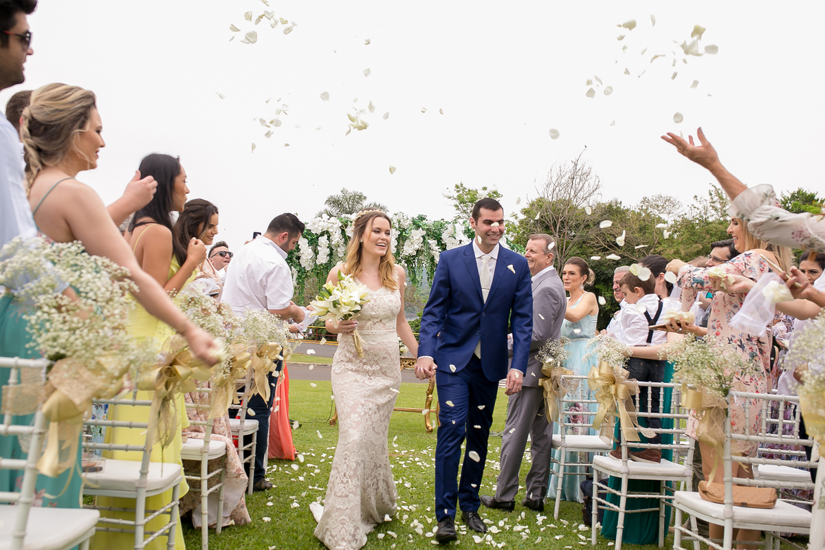 saída da cerimônia