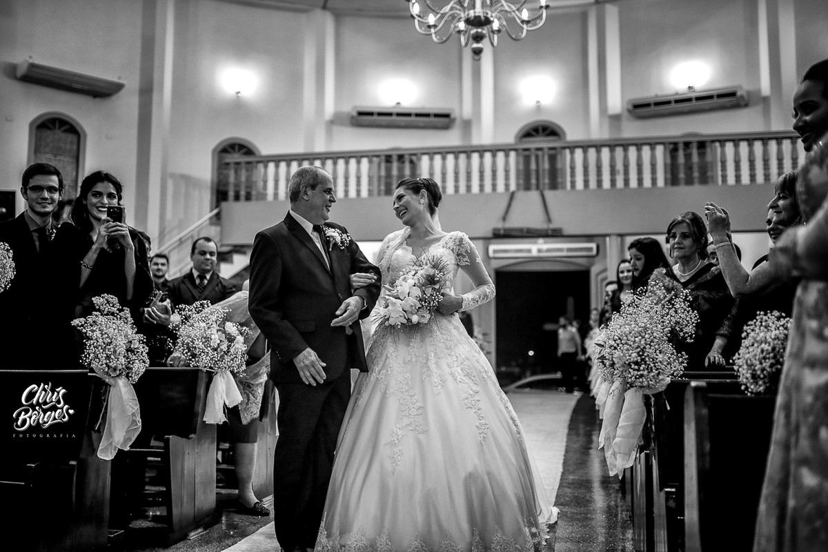 entrada da noiva com o papai