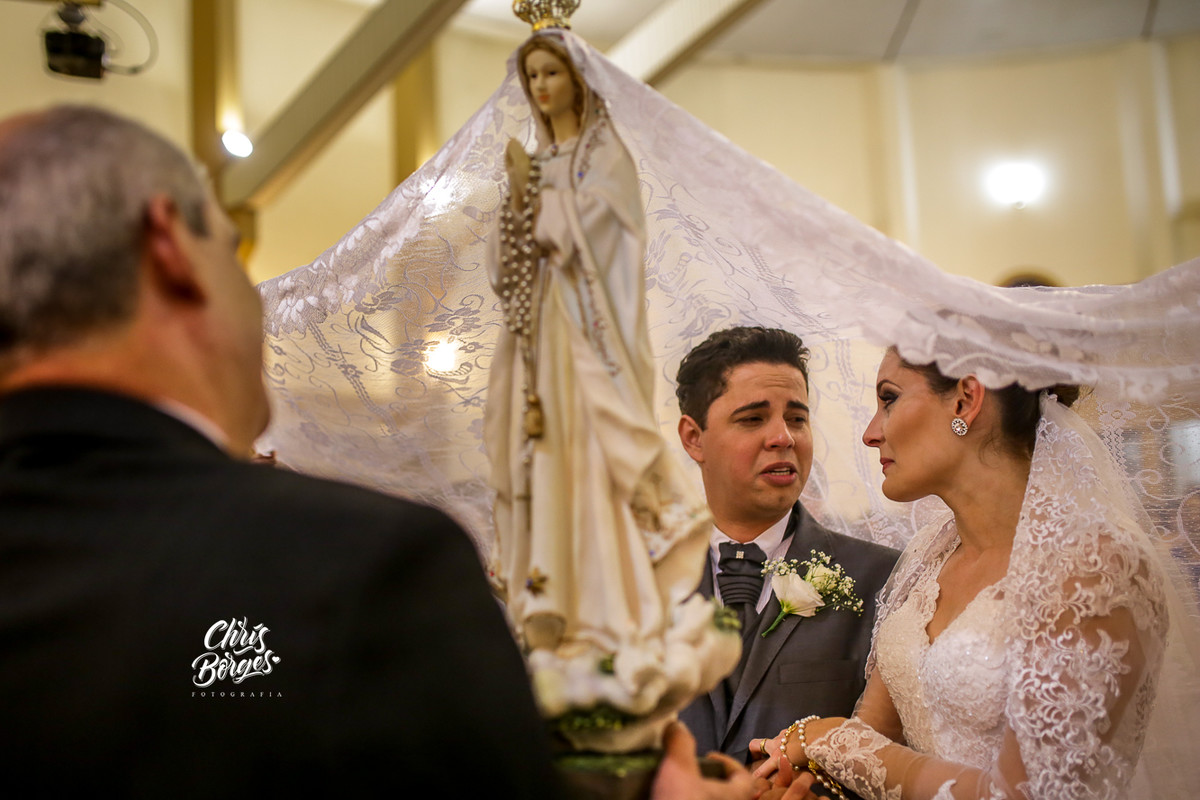 momento de fé dos noivos