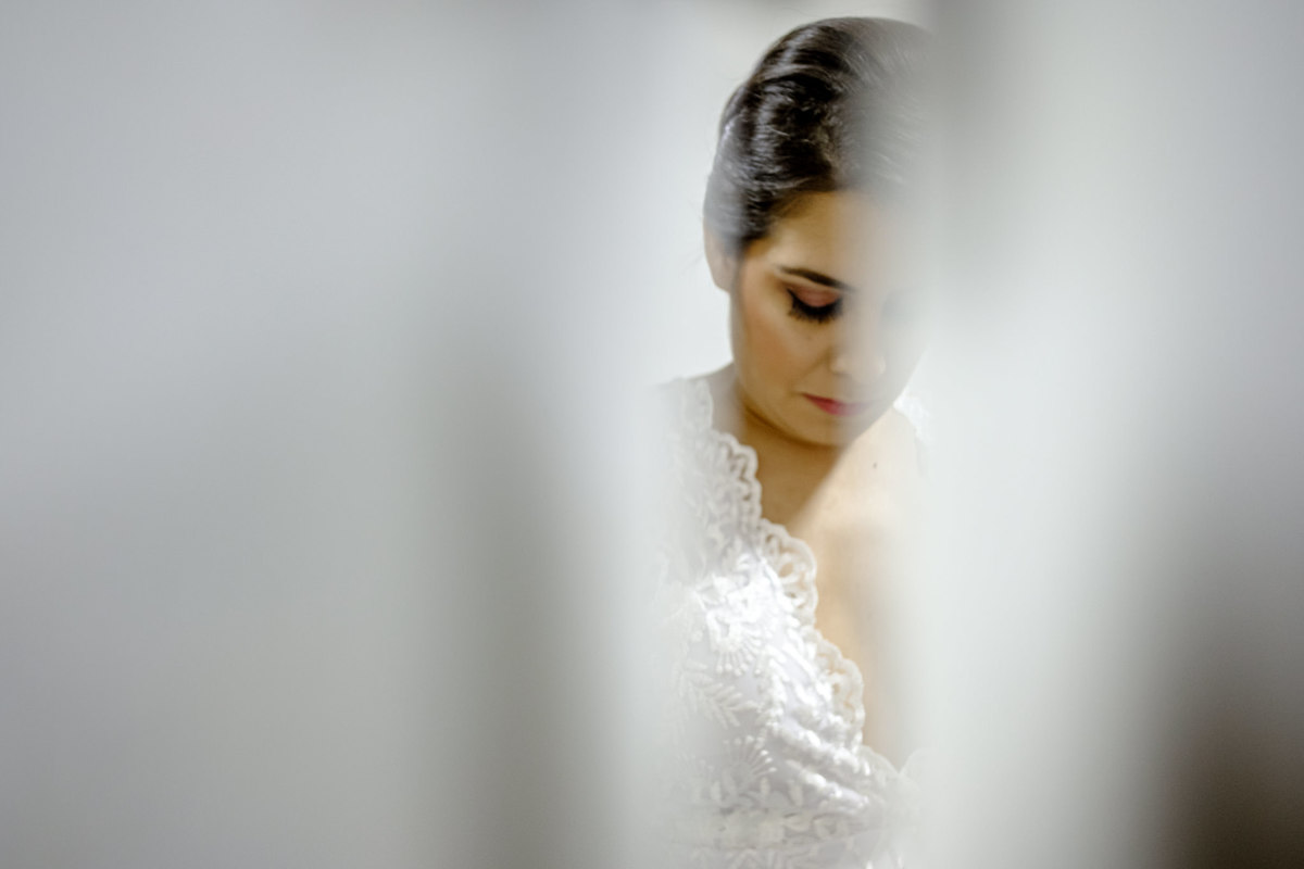 aqueles minutinhos de concentração da noiva no making of