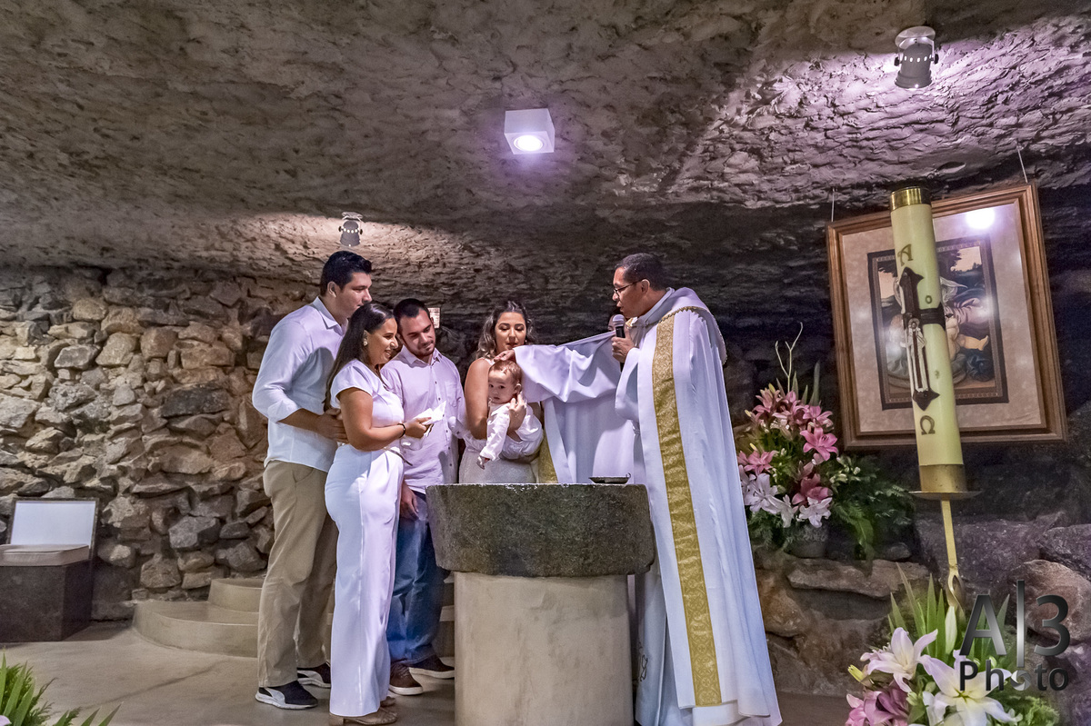 fotografia de batizado em alphaville, fotografia de batizado na Gruta alphaville