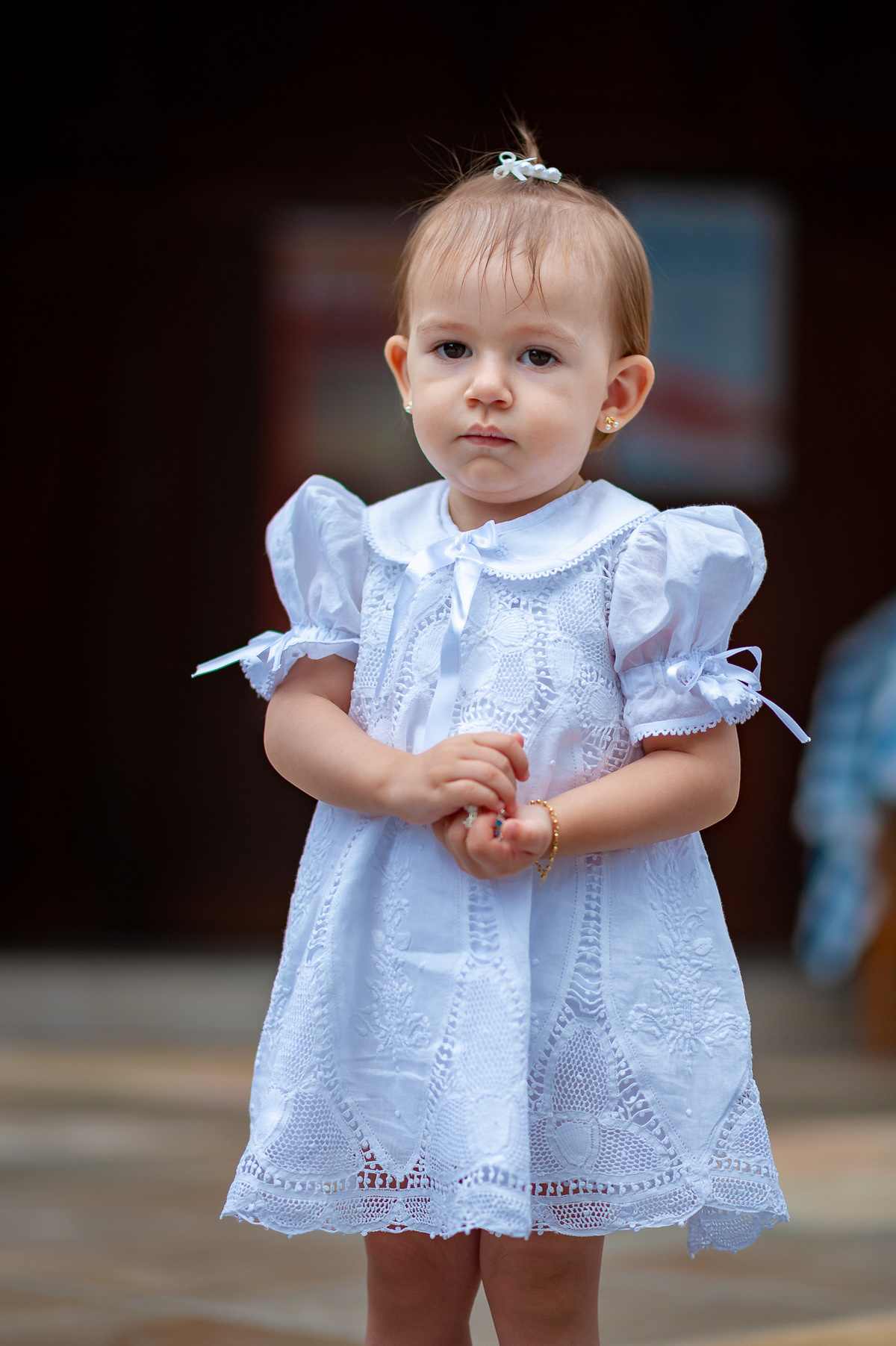 Fotografia de batizado na Igreja Nossa Senhora do Brasil. Foto de batizado Criança em seu batizado na Igreja Nossa Senhora do Brasil - São Paulo. Foto  de batizado na Igreja Nossa Senhora do Brasil