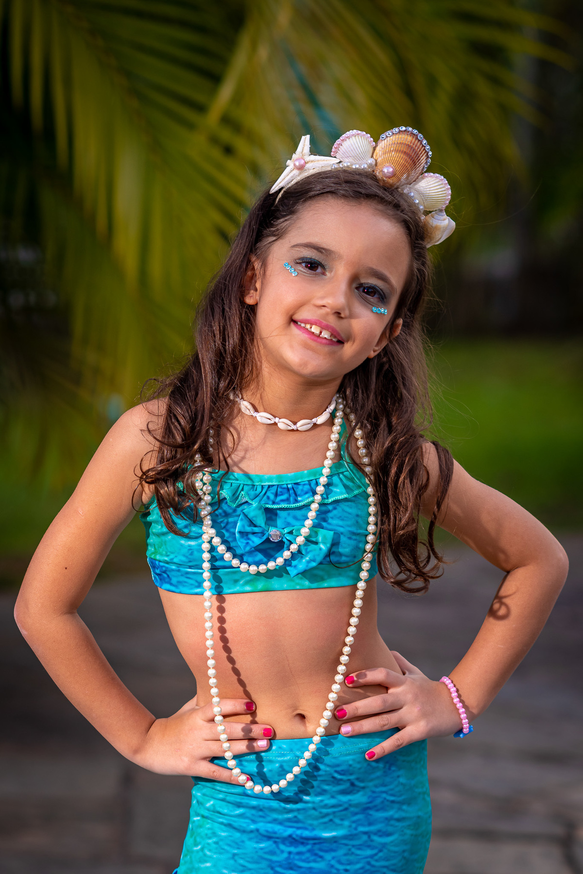 fotografia de ensaio infantil em alphaville sereia para o aniversário infantil