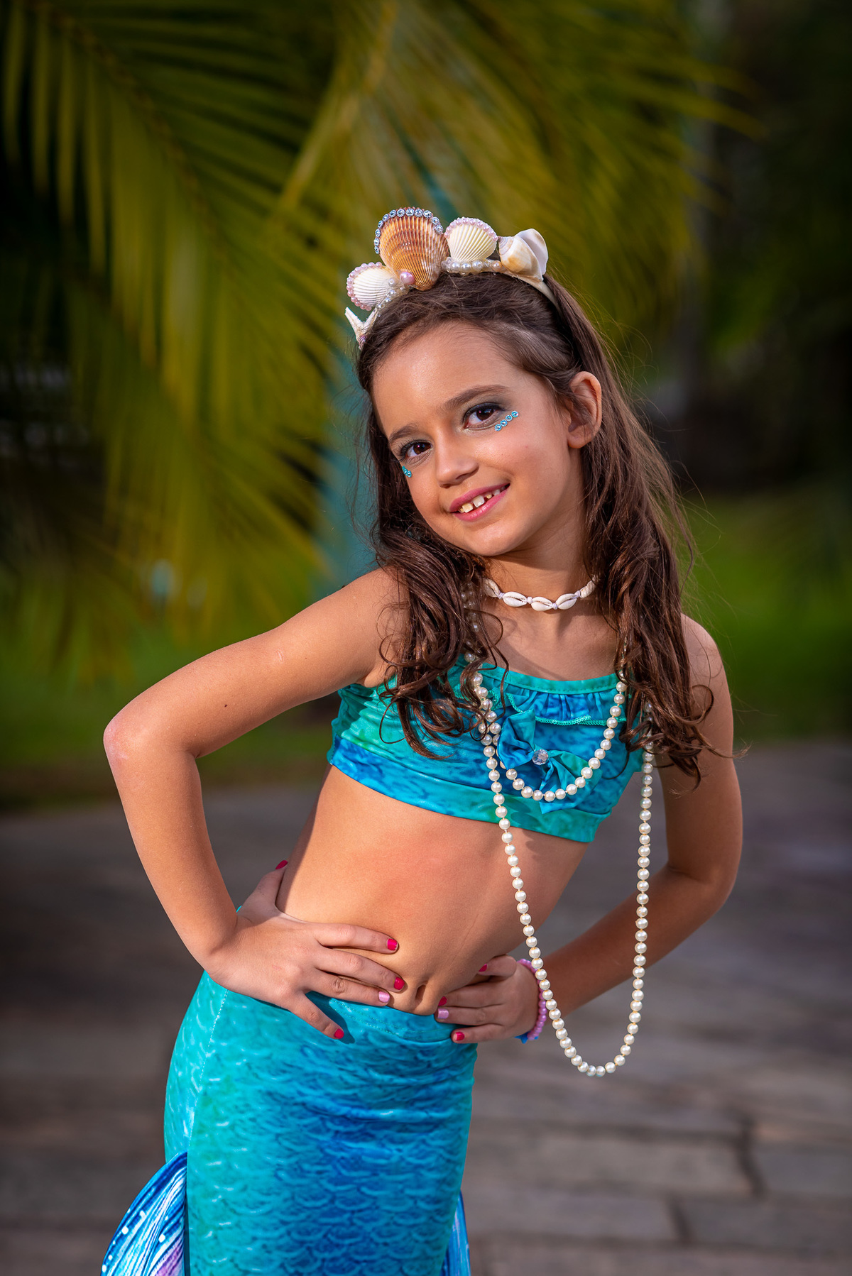 fotografia de ensaio infantil em alphaville sereia para o aniversário infantil