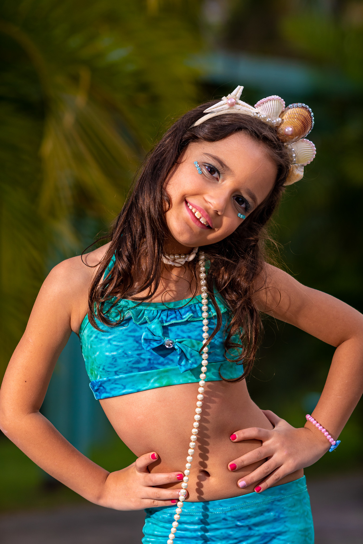 fotografia de ensaio infantil em alphaville sereia para o aniversário infantil