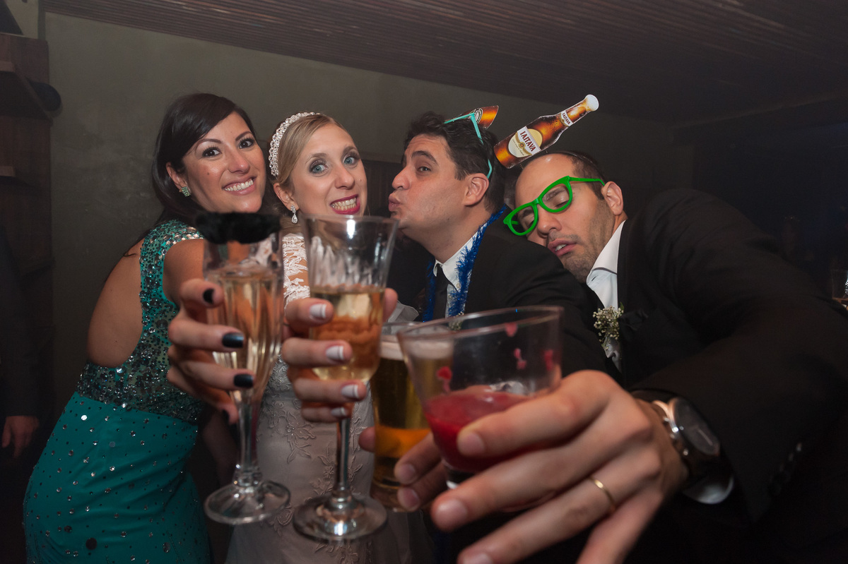 festa do casamento brinde