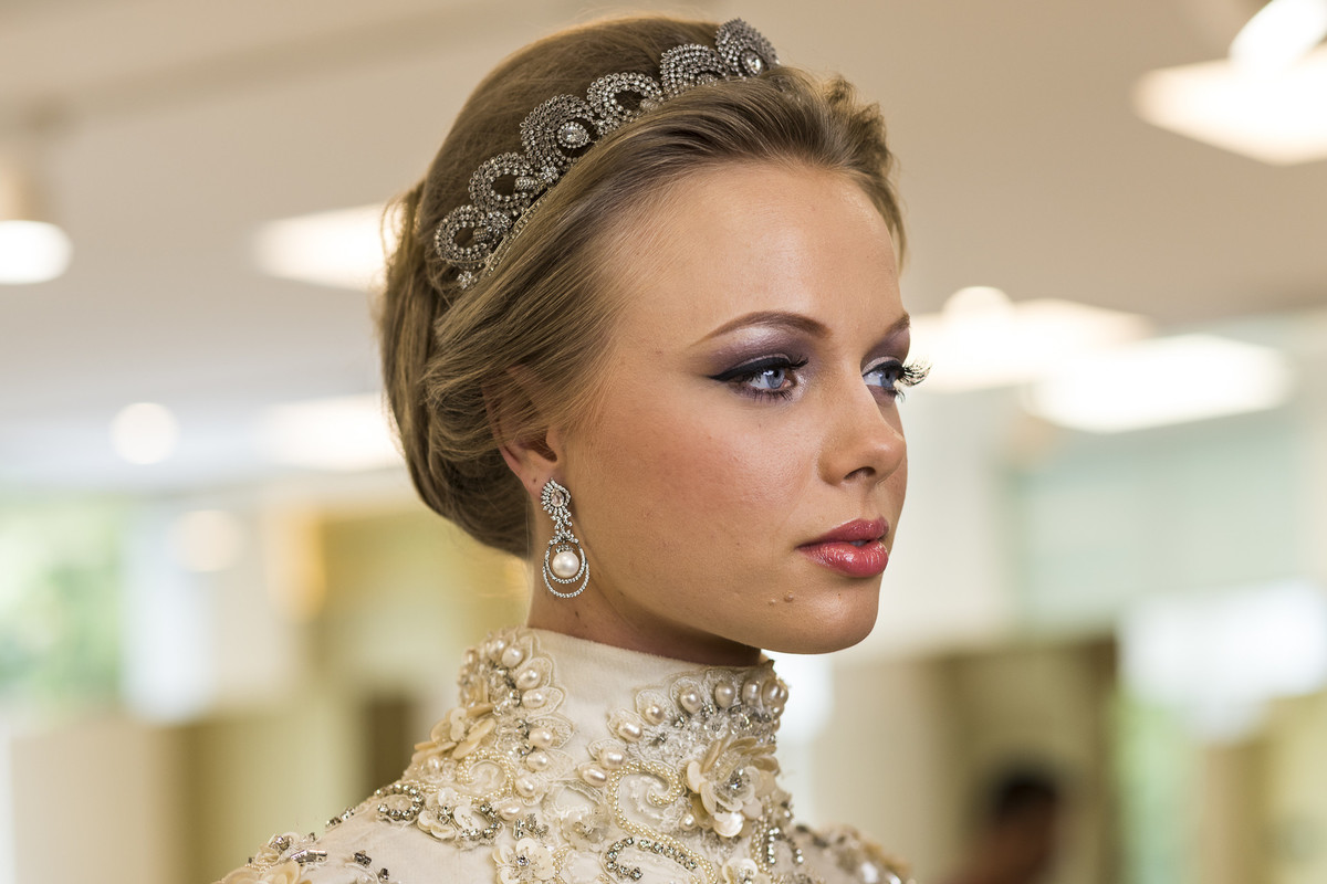 noiva maquiada no making of