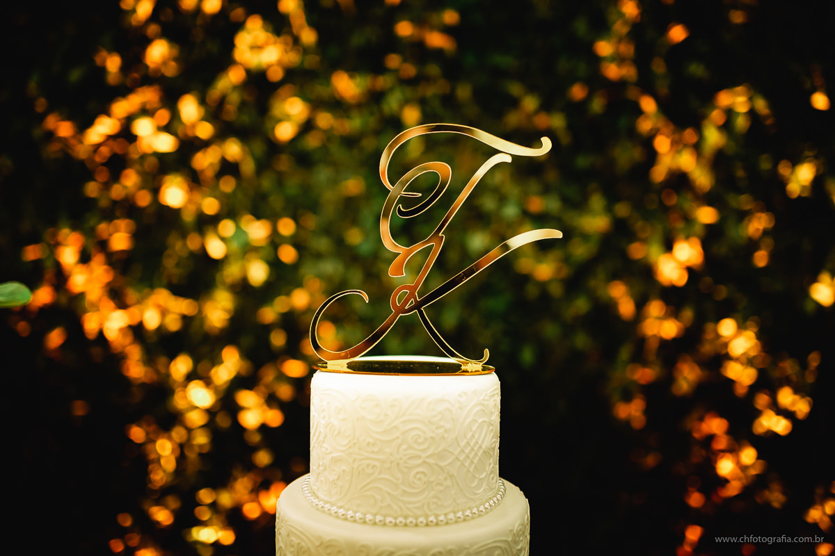 Foto da mesa de bolo