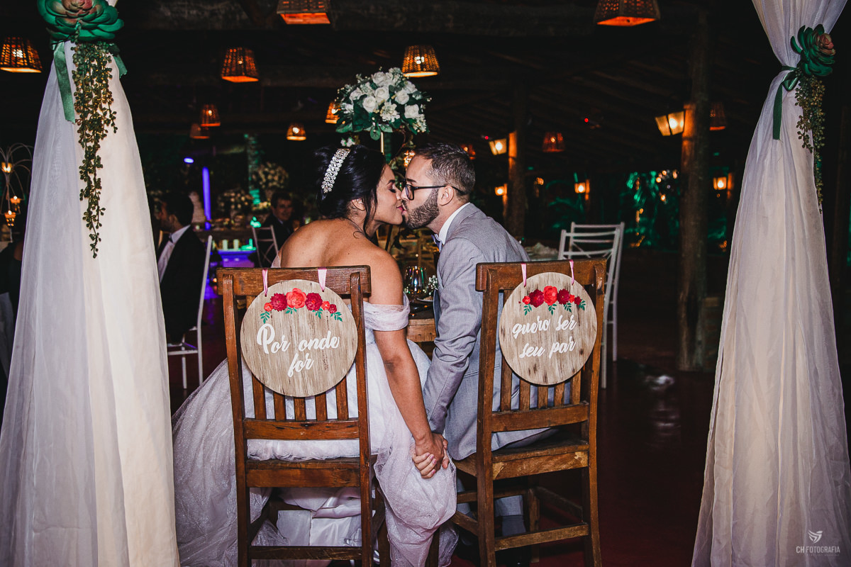 Janta dos noivos no RANCHO CORAÇÃO CAIPIRA