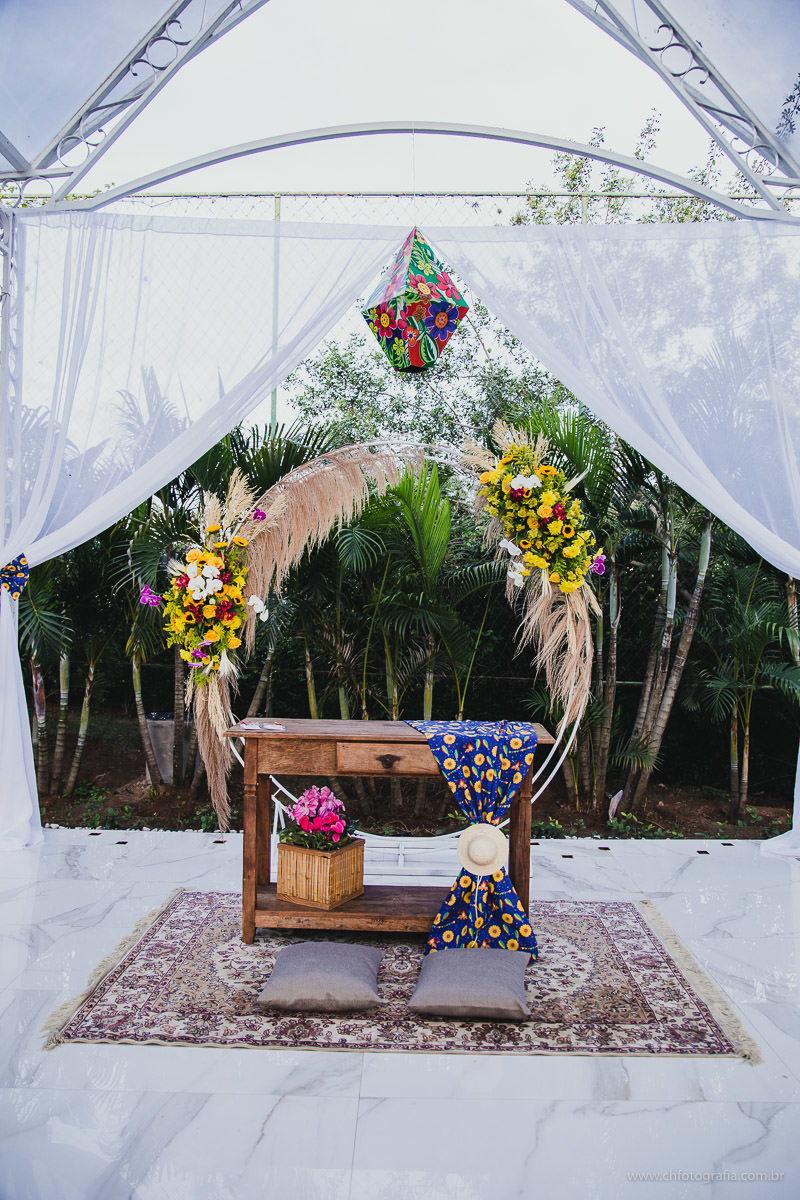 decoracao no Chatêau de Lumiére Eventos - Elias Fausto - SP