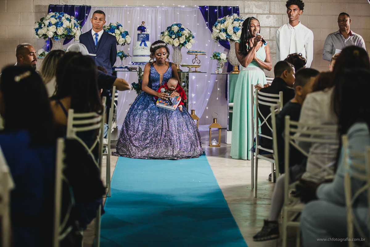 foto de cerimonia de 15 anos, mar agradecimento,