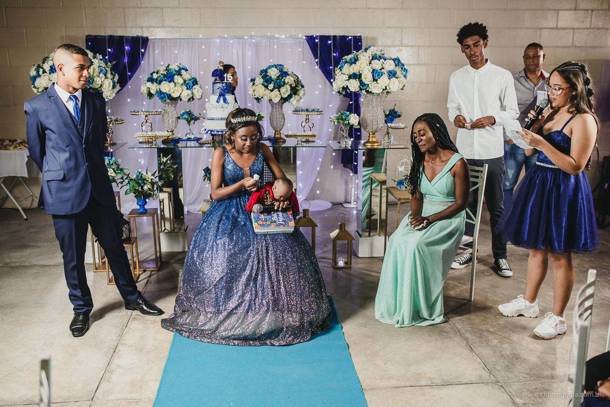 foto de cerimonia de 15 anos, mar agradecimento,