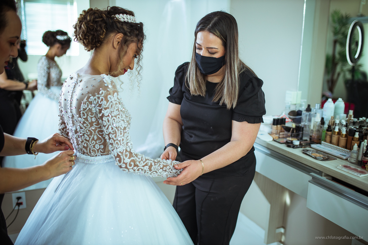 Making off de noiva salão Debora Henke