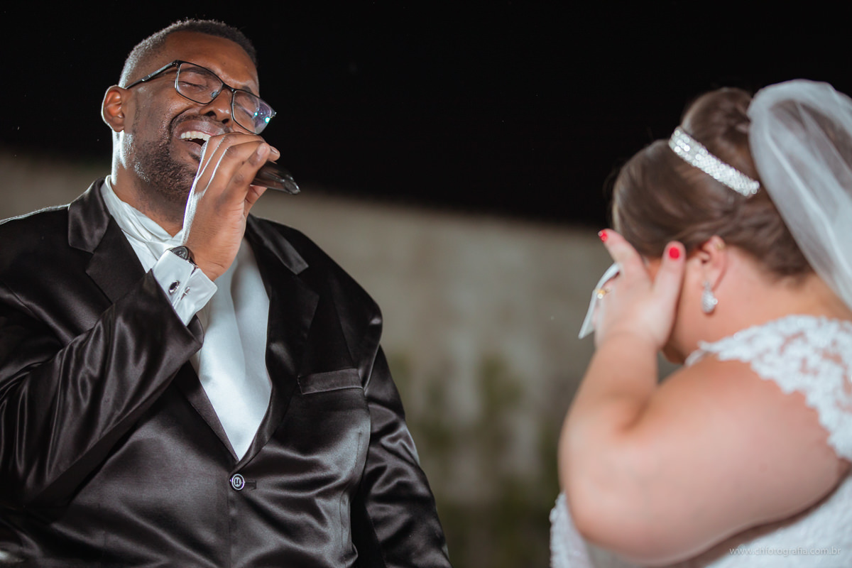 noivo cantando para noiva no casamento, Casamento, foto de casamento, fotografo de casmento