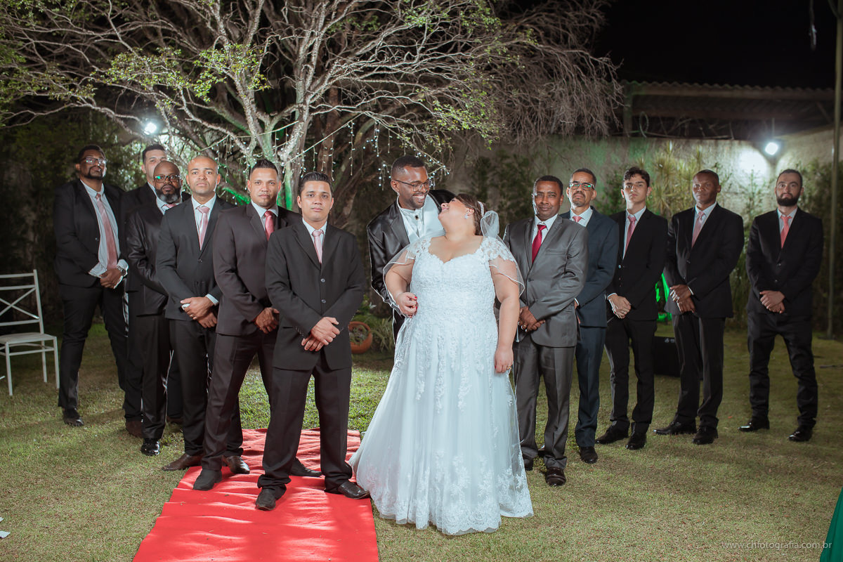 Fotos com os padrinhos 