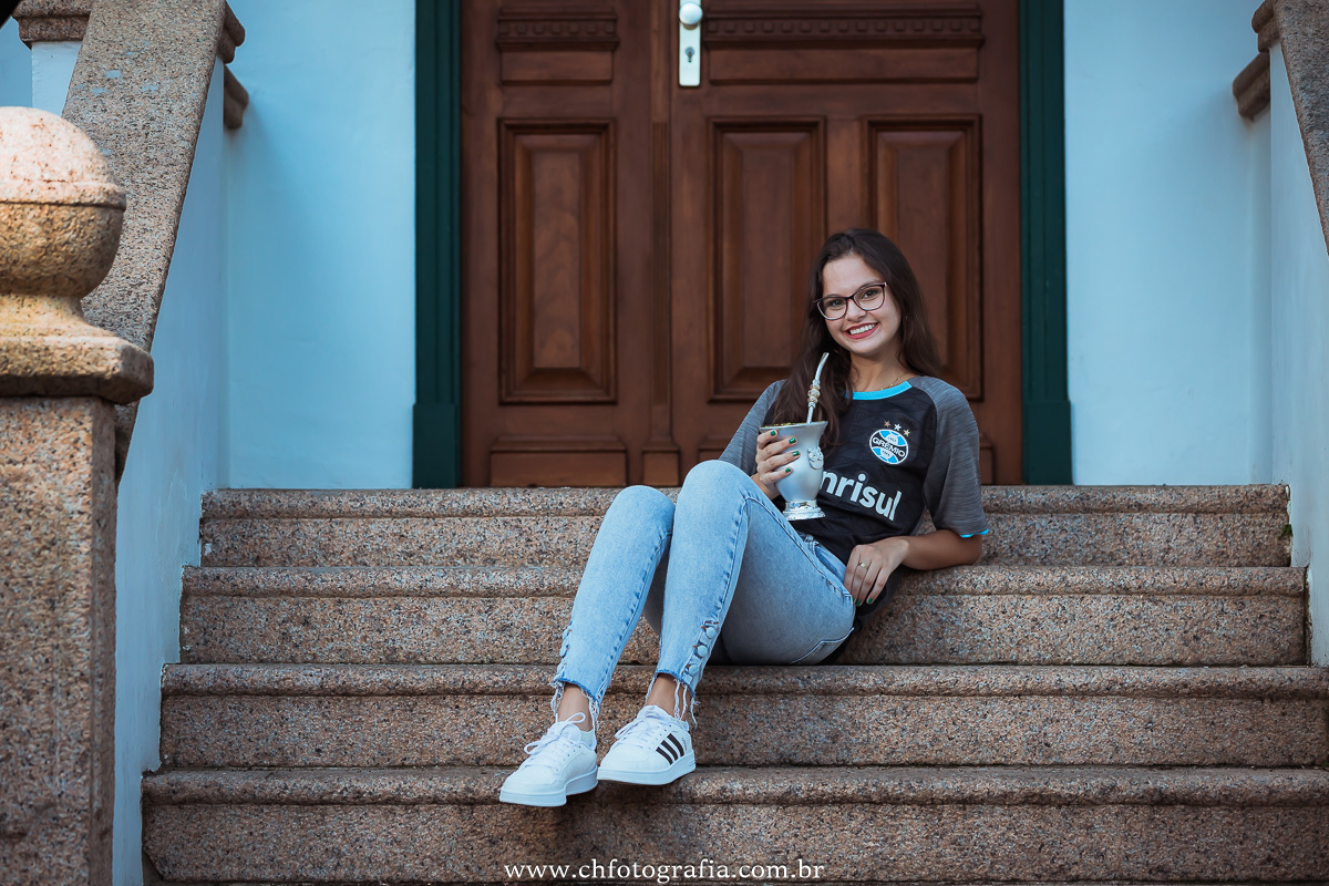 Ensaio de debutante tomando chimarrão, Ensaio no casarão da Colônia Helvetia - Indaiatuba- SP