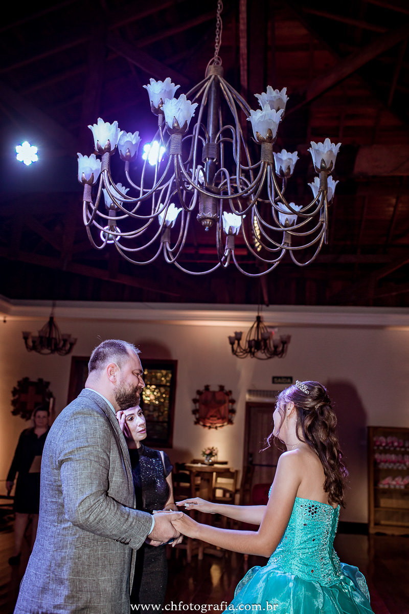 Momento de agradecimento a filha