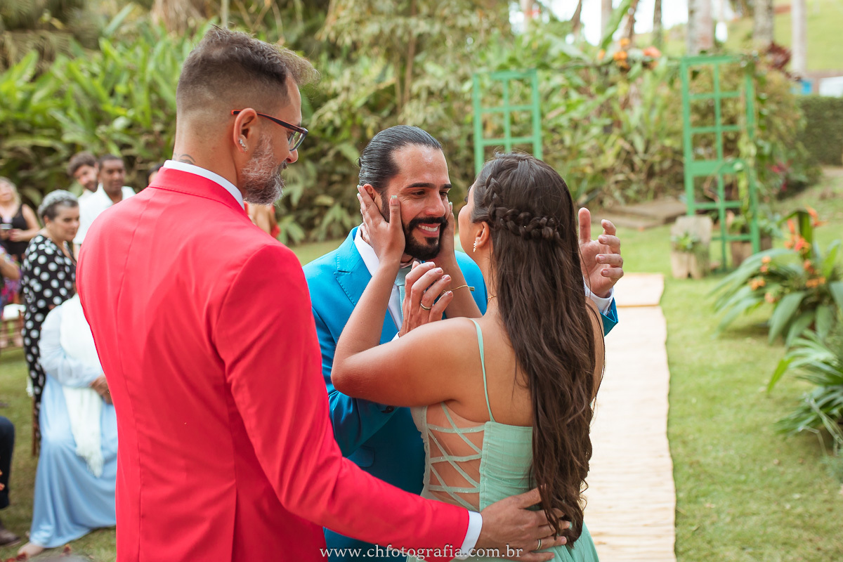 Entrada no noivo, casamento gay