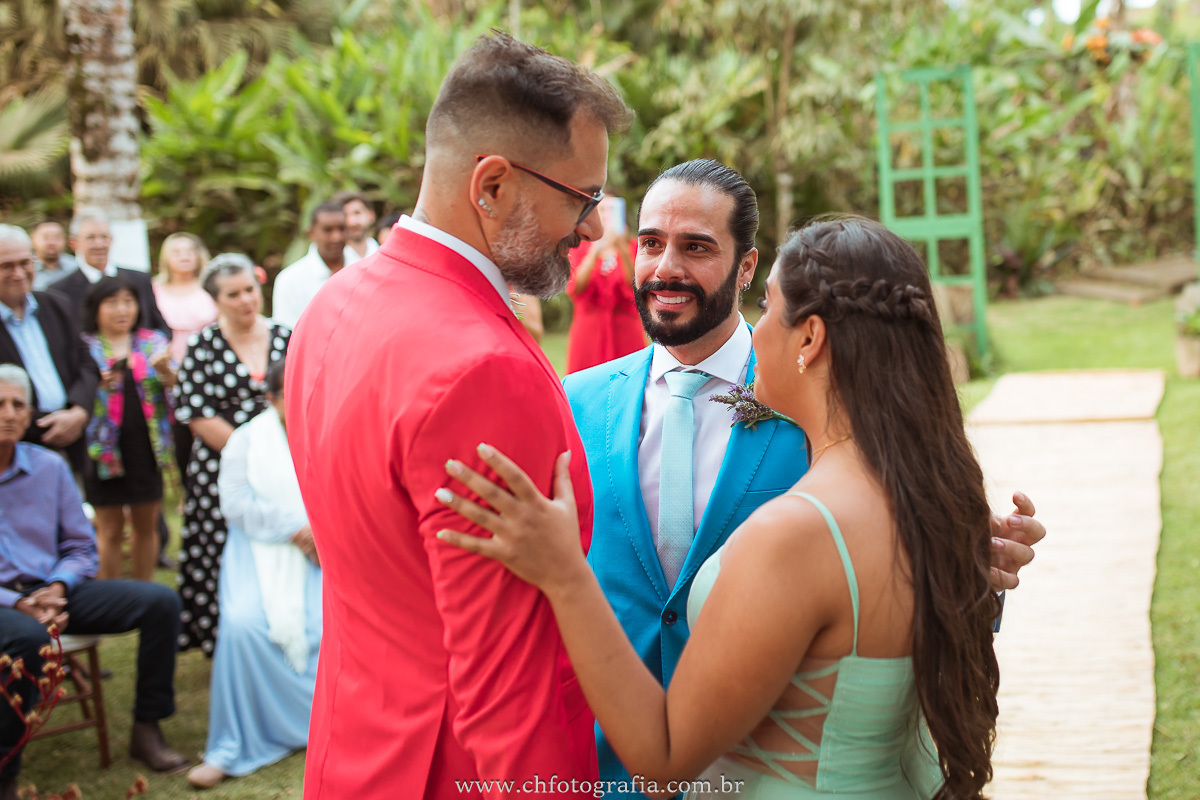 Entrada no noivo, casamento gay