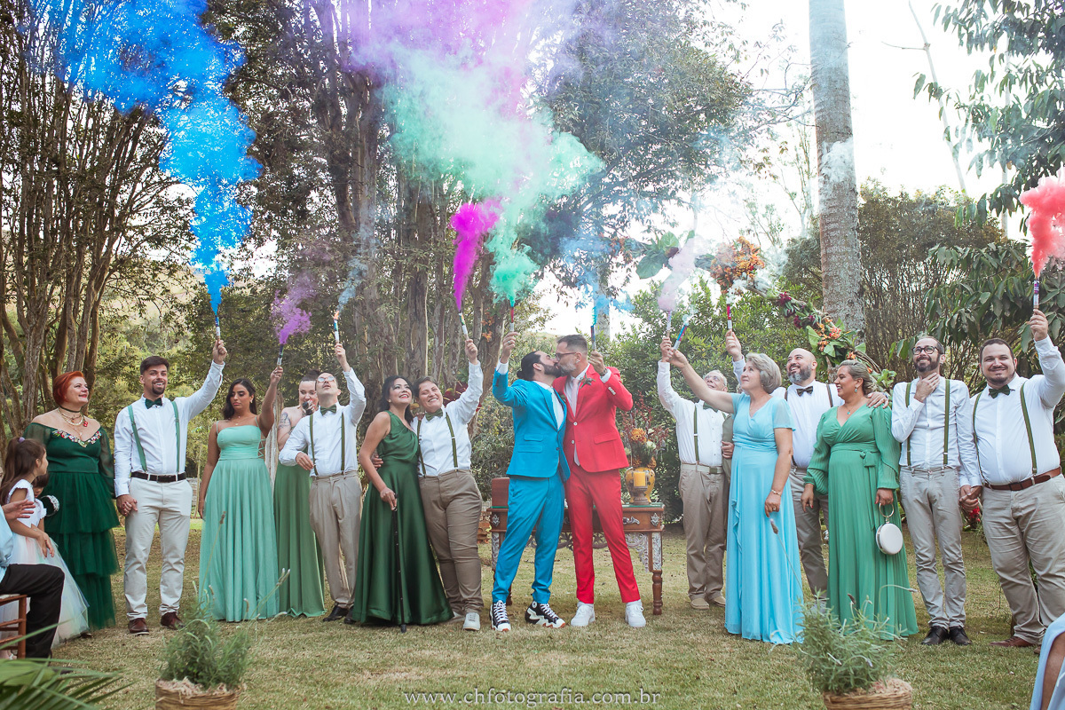 Casamento gay, momento do beijo, beijo gay