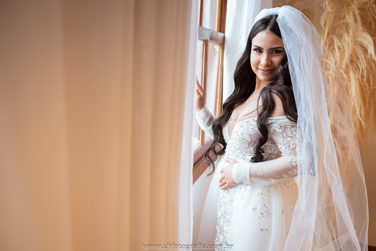 Ensaio da noiva, no making off no studio ch fotografia