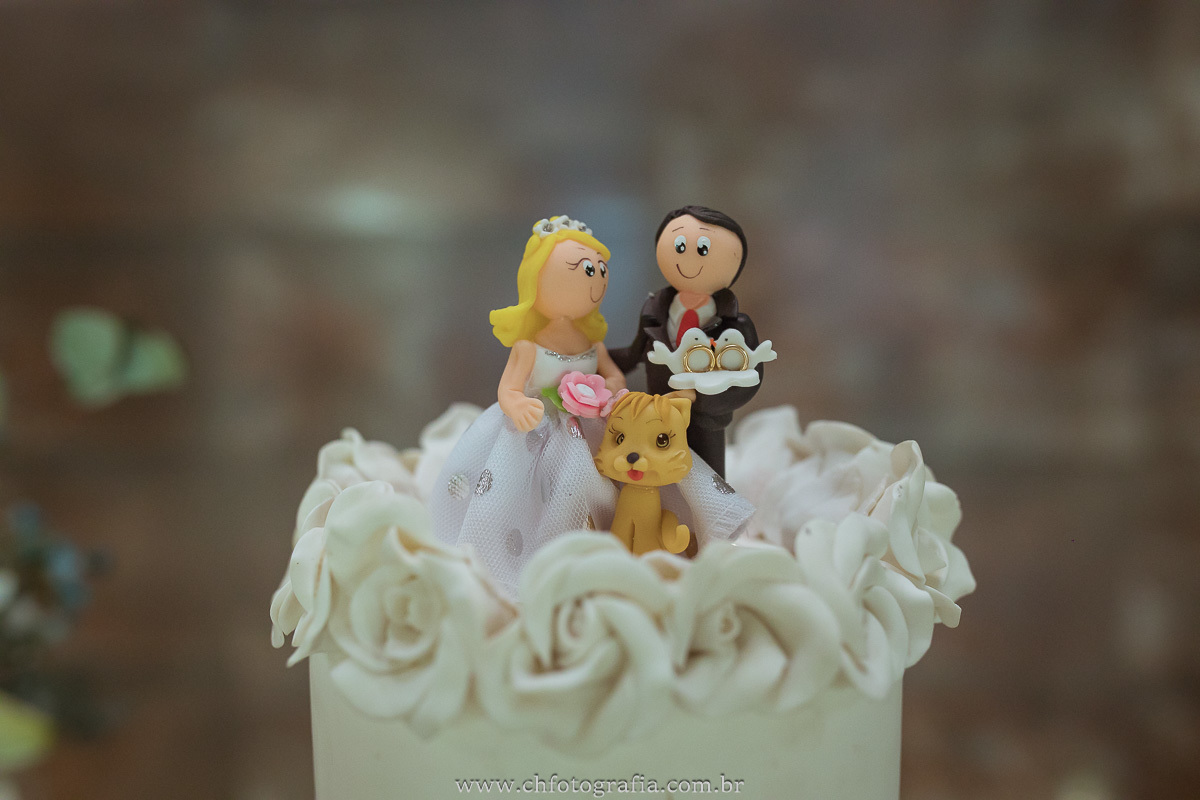 Topo de bolo de casamento