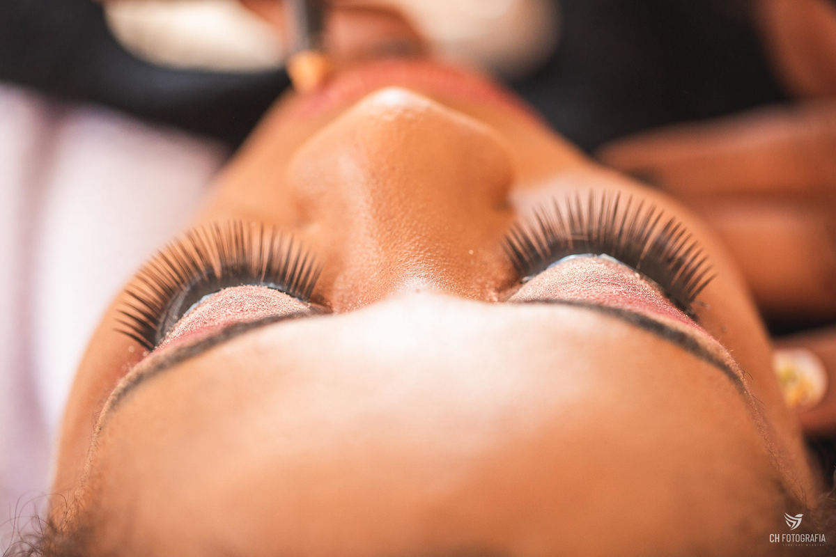 Fotos do making off da noiva  maquiagem 