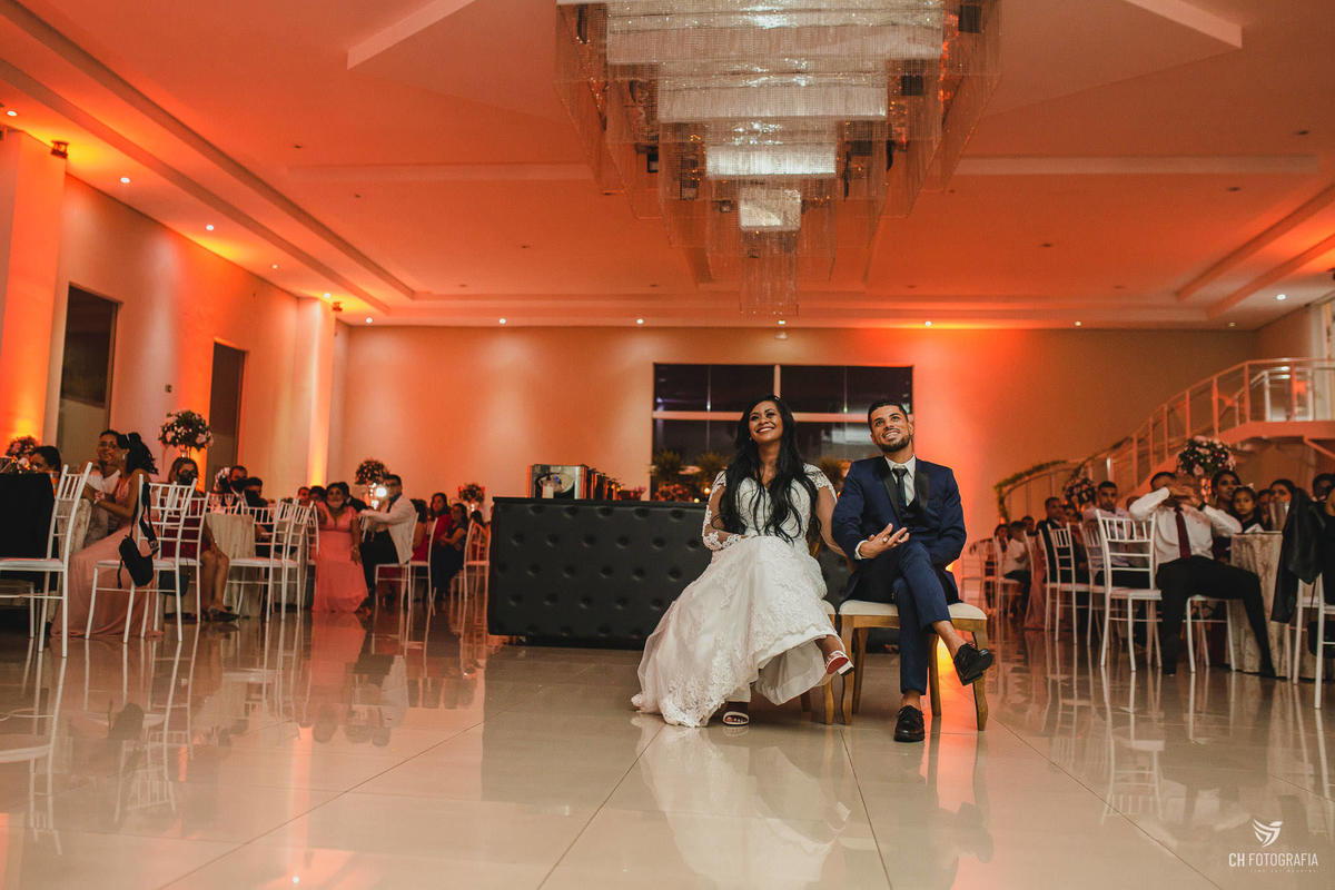 Retrospectiva animada, noivos no Buffet Imagem Campestre